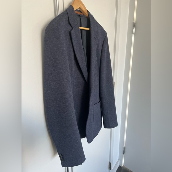 RW & Co Light Navy Unstructured Blazer - Picture 2 of 4